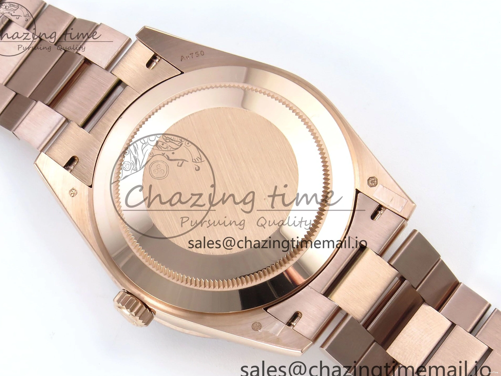 MiroTime 0521 Lightweight DayDate 40 RG QF 1:1 Best Edition Brown Roman Dial Diamonds Bezel on President Bracelet A2836 V5 (Gain Weight) 475